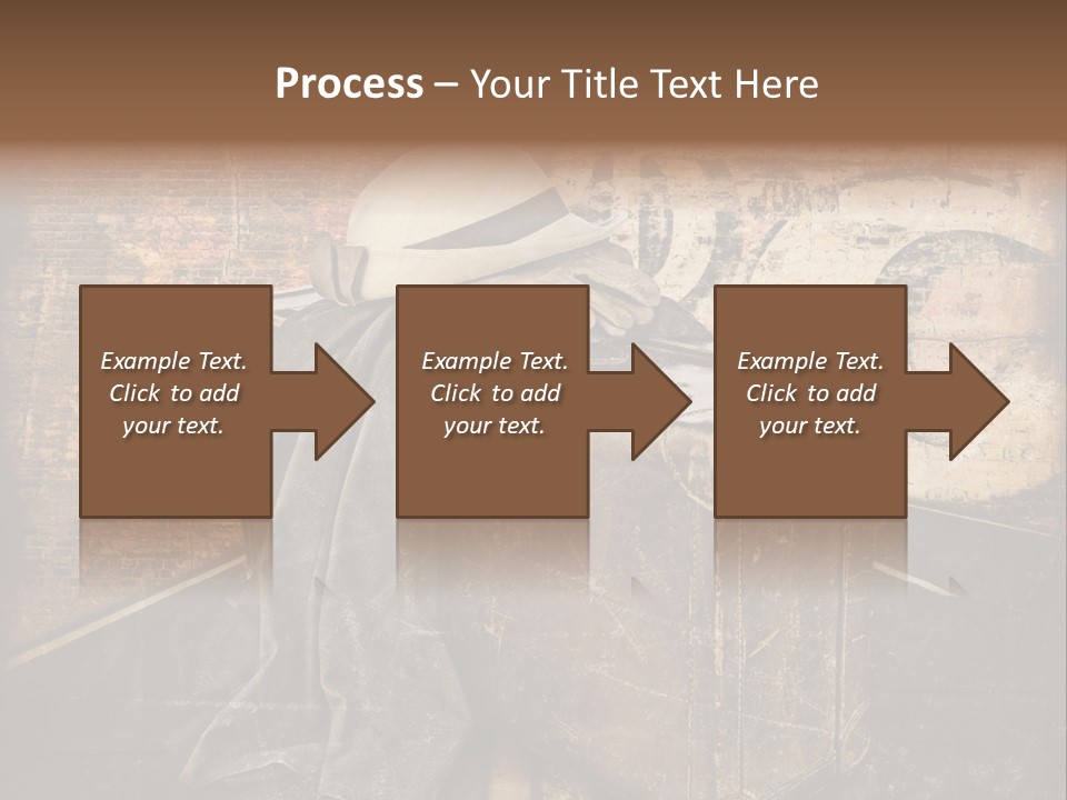 Brown Road Weathered PowerPoint Template