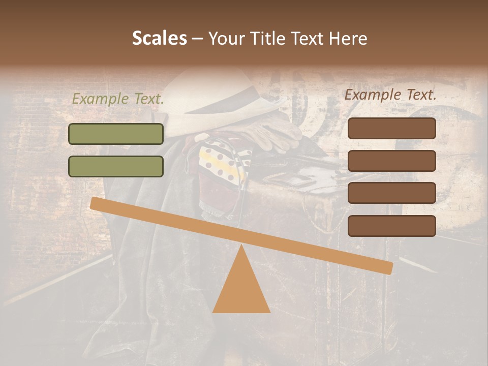Brown Road Weathered PowerPoint Template