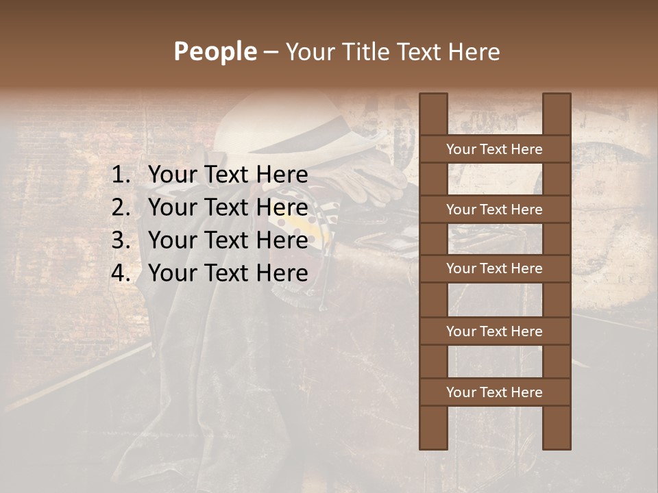 Brown Road Weathered PowerPoint Template