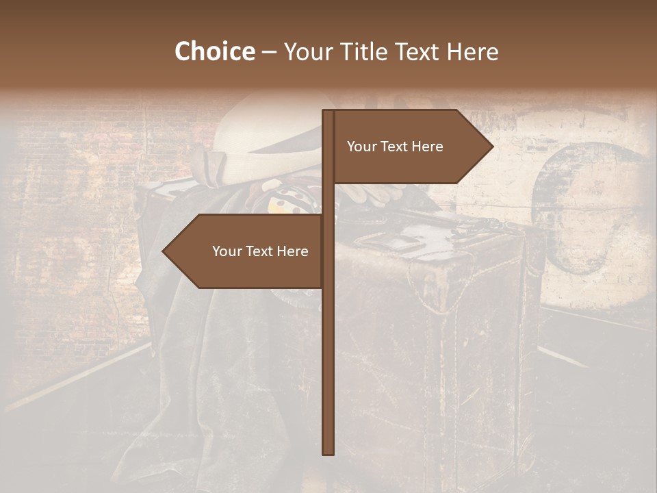 Brown Road Weathered PowerPoint Template