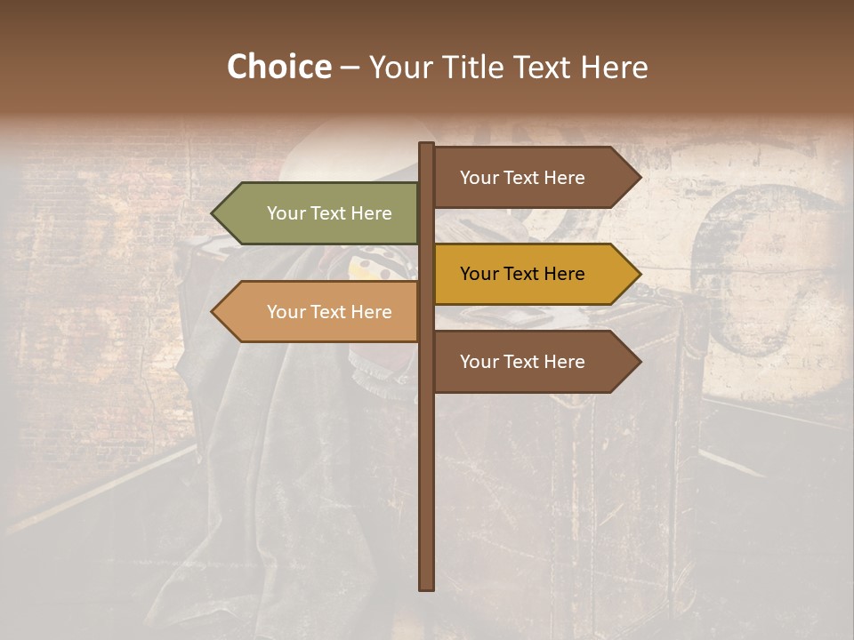 Brown Road Weathered PowerPoint Template