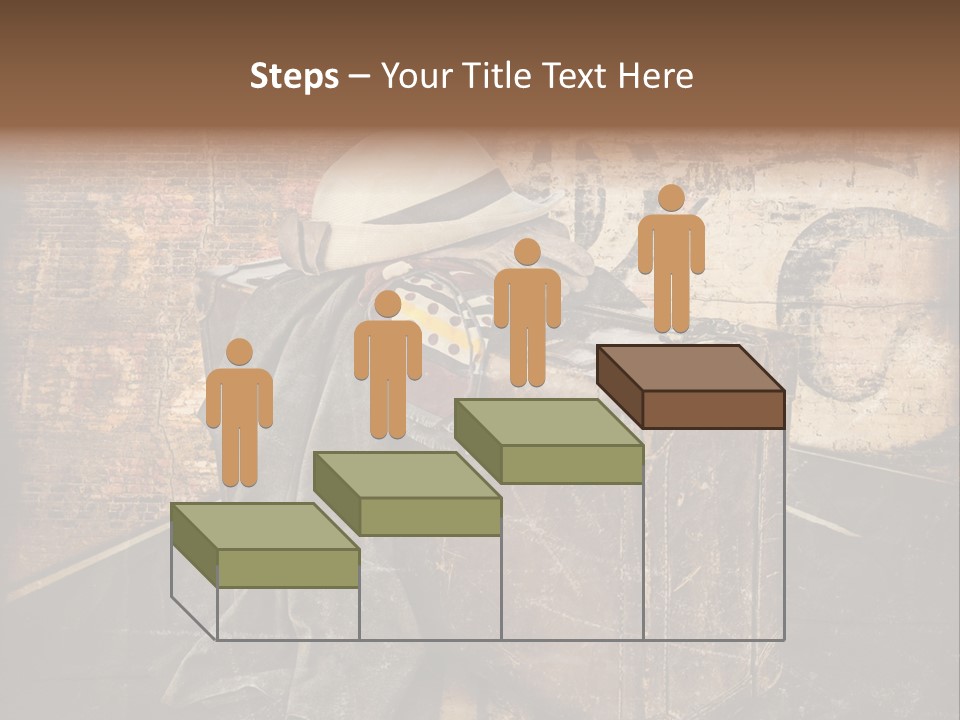 Brown Road Weathered PowerPoint Template