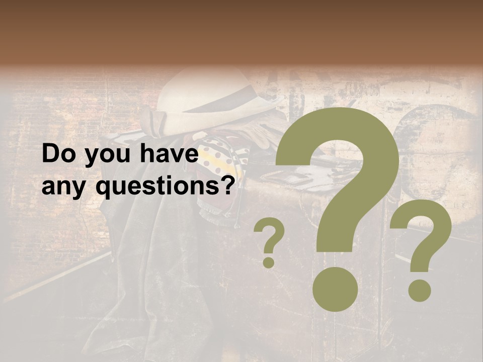 Brown Road Weathered PowerPoint Template