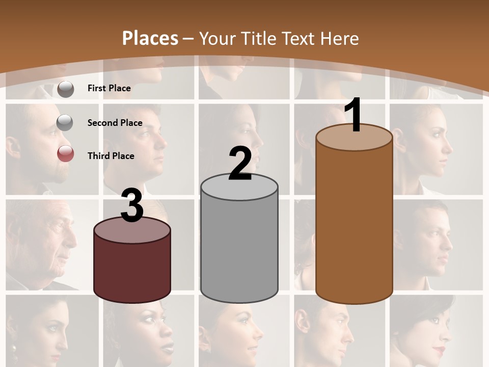 Group Square Diversity PowerPoint Template
