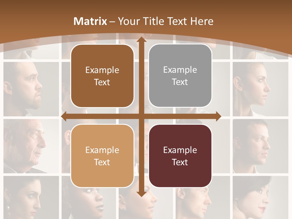 Group Square Diversity PowerPoint Template