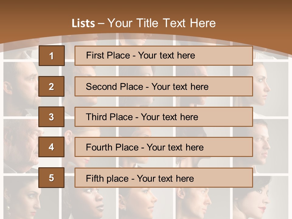 Group Square Diversity PowerPoint Template