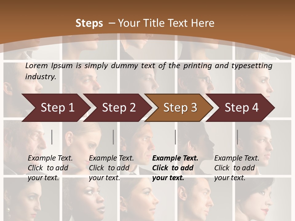 Group Square Diversity PowerPoint Template