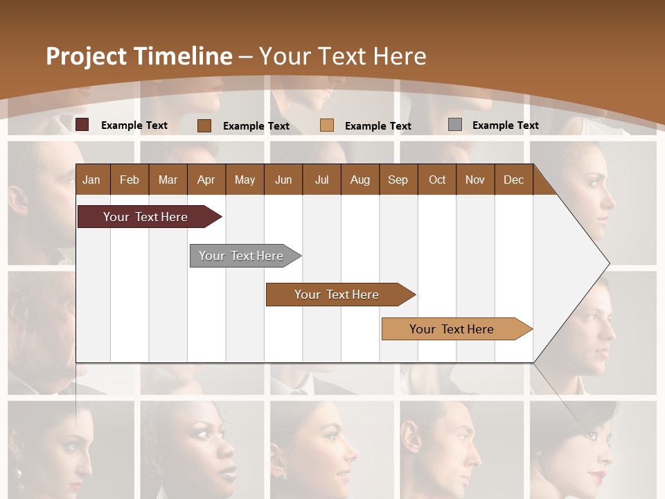 Group Square Diversity PowerPoint Template
