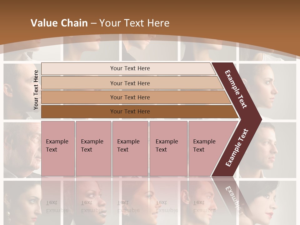 Group Square Diversity PowerPoint Template