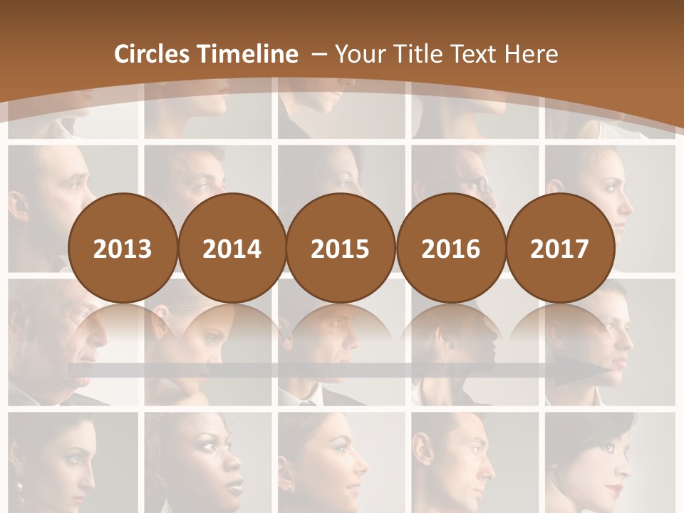 Group Square Diversity PowerPoint Template