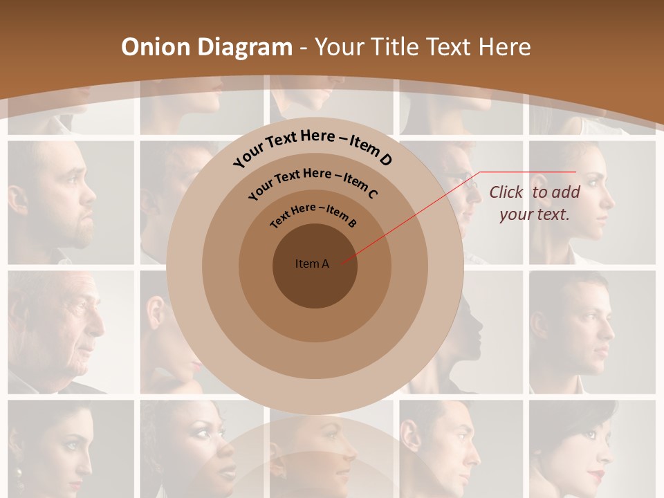Group Square Diversity PowerPoint Template