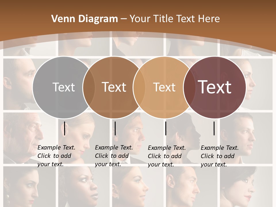 Group Square Diversity PowerPoint Template
