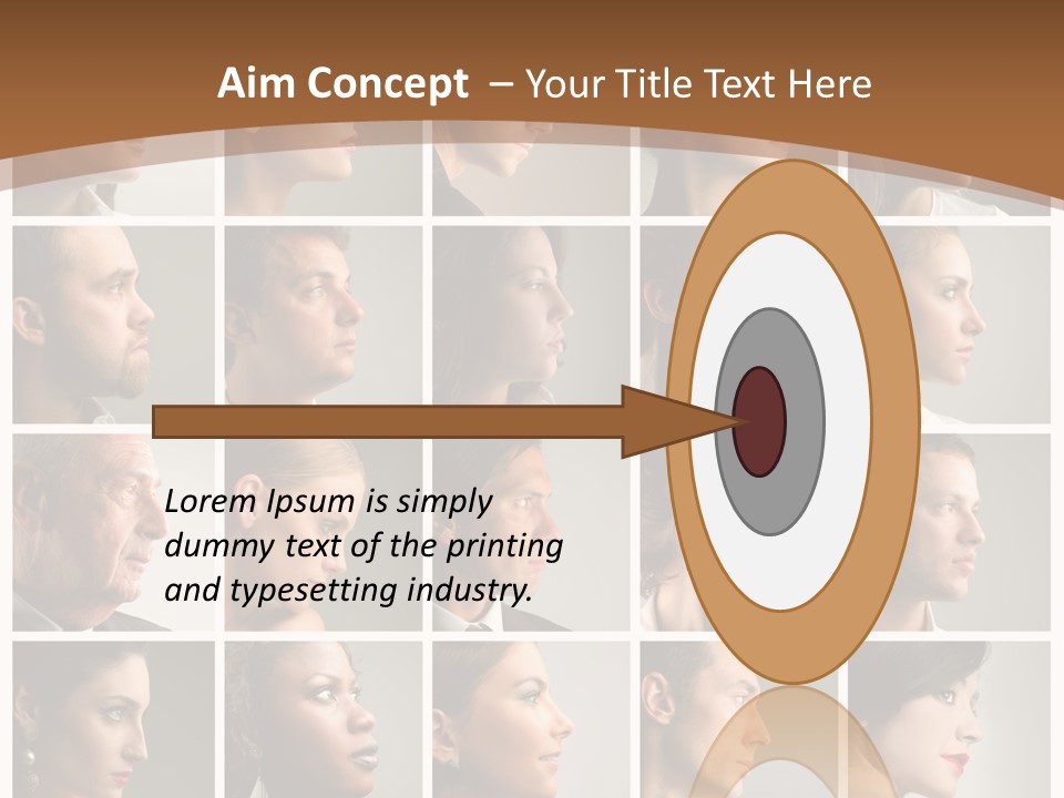 Group Square Diversity PowerPoint Template