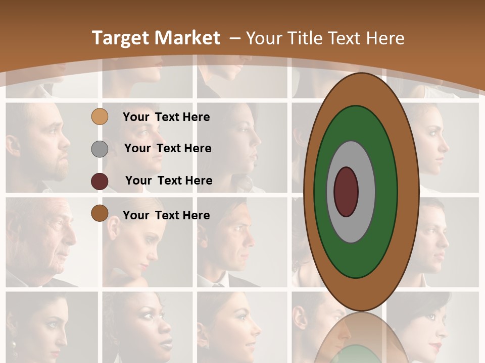 Group Square Diversity PowerPoint Template