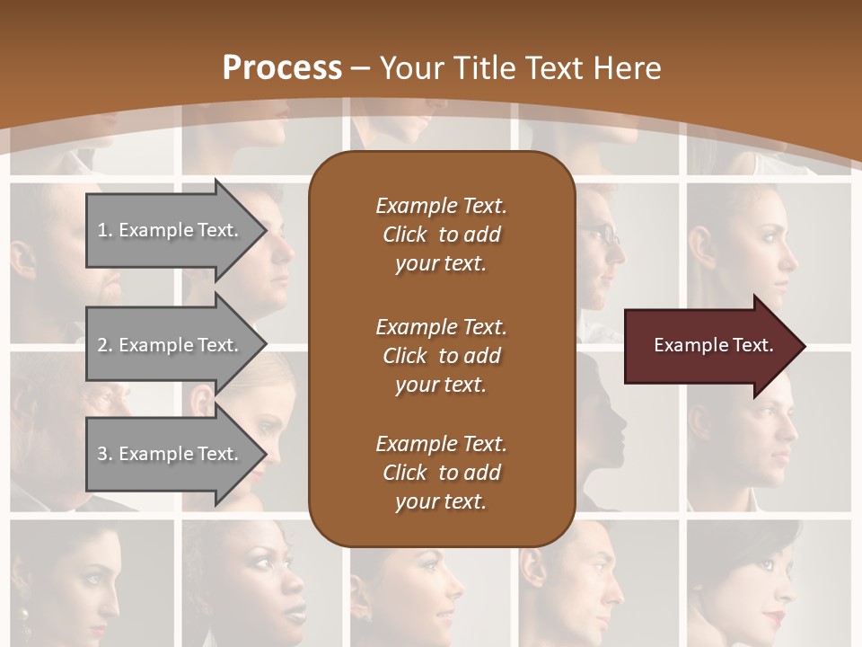 Group Square Diversity PowerPoint Template