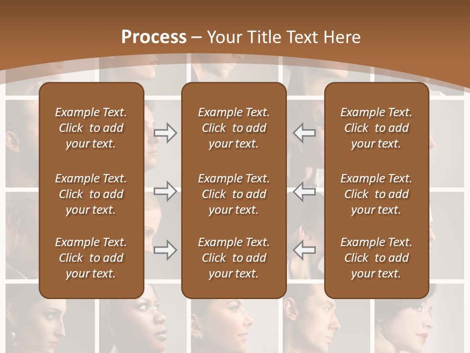 Group Square Diversity PowerPoint Template
