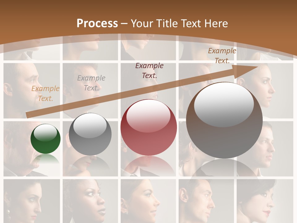 Group Square Diversity PowerPoint Template
