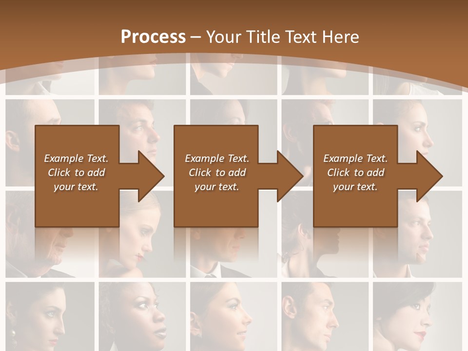 Group Square Diversity PowerPoint Template