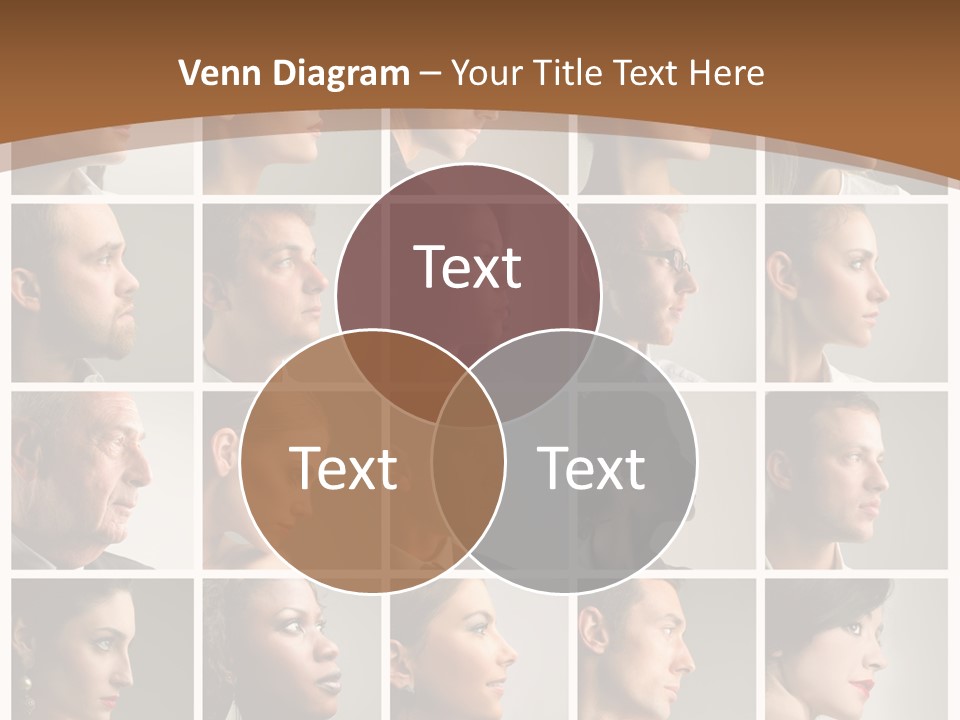 Group Square Diversity PowerPoint Template
