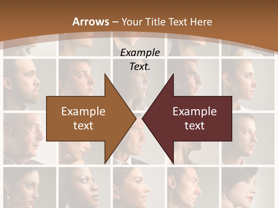 Group Square Diversity PowerPoint Template