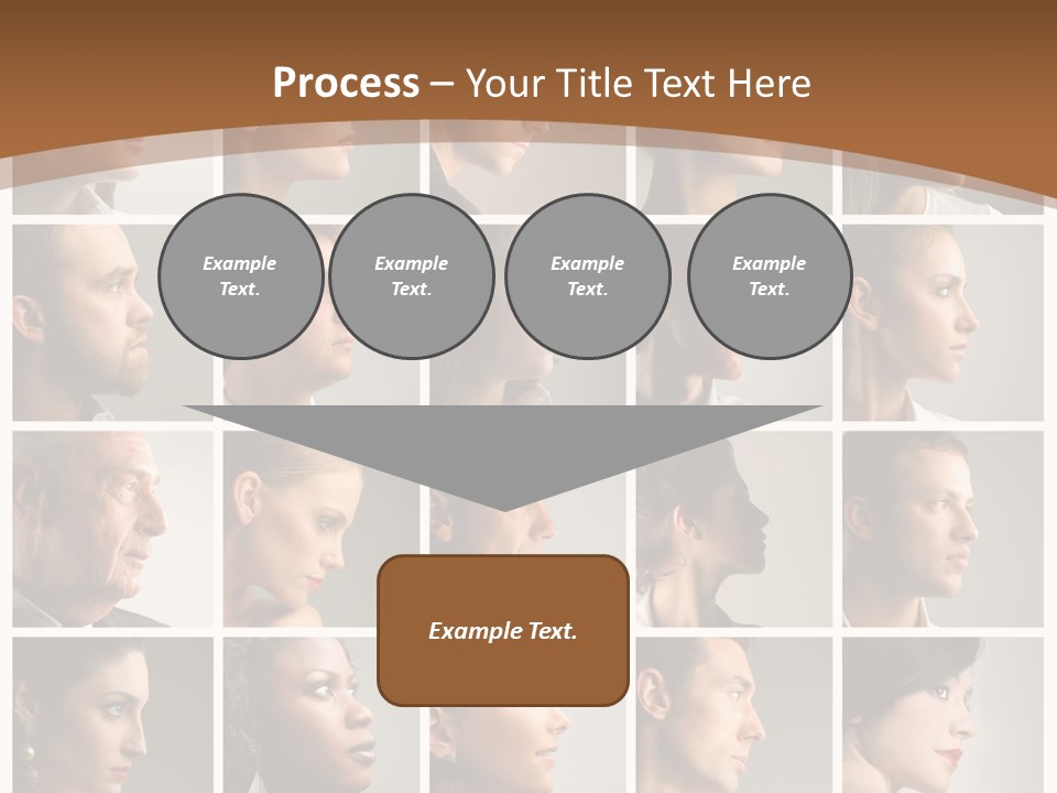 Group Square Diversity PowerPoint Template