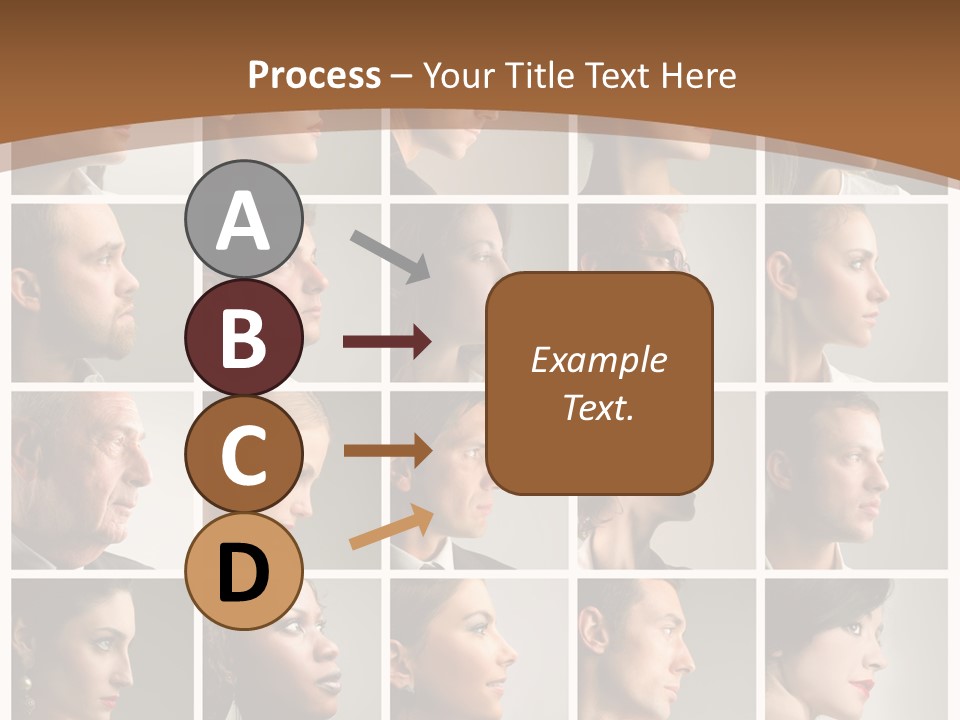 Group Square Diversity PowerPoint Template