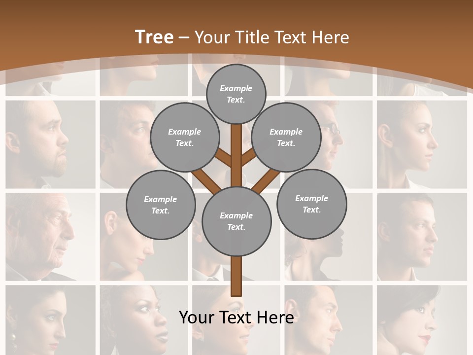 Group Square Diversity PowerPoint Template