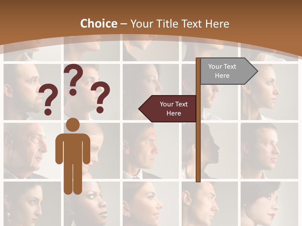 Group Square Diversity PowerPoint Template