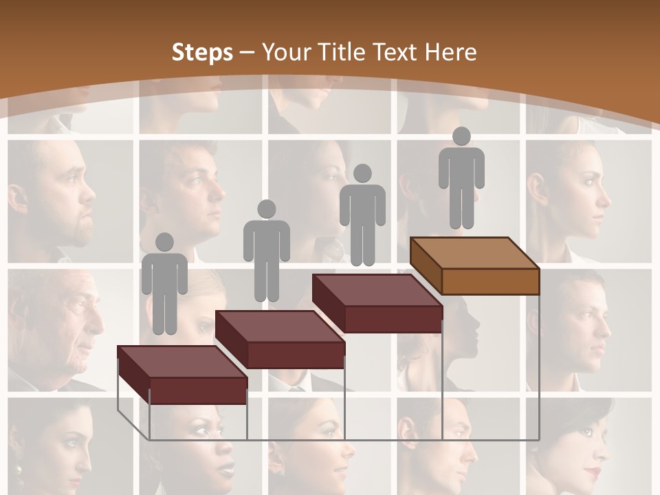Group Square Diversity PowerPoint Template