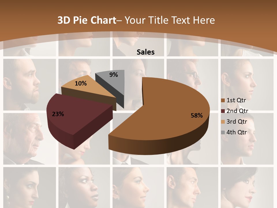 Group Square Diversity PowerPoint Template