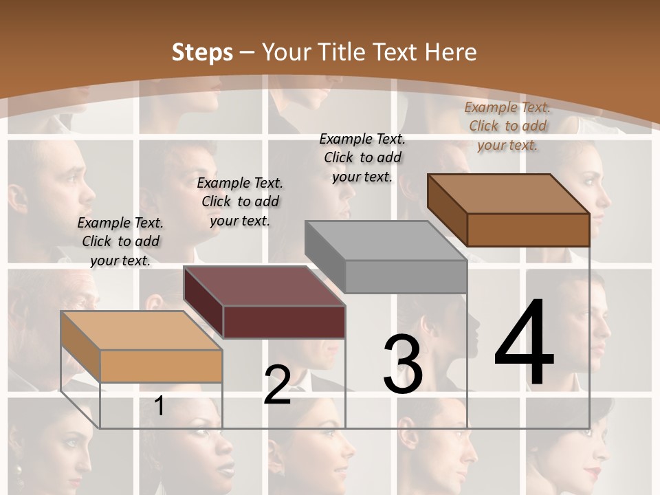Group Square Diversity PowerPoint Template