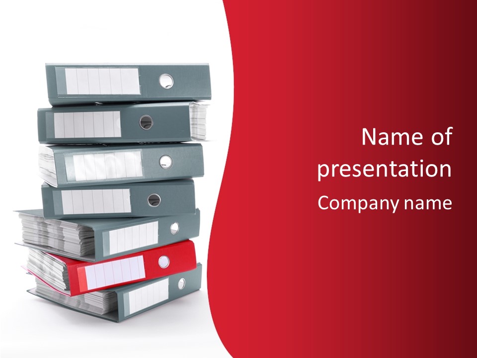 Background Manual Records PowerPoint Template