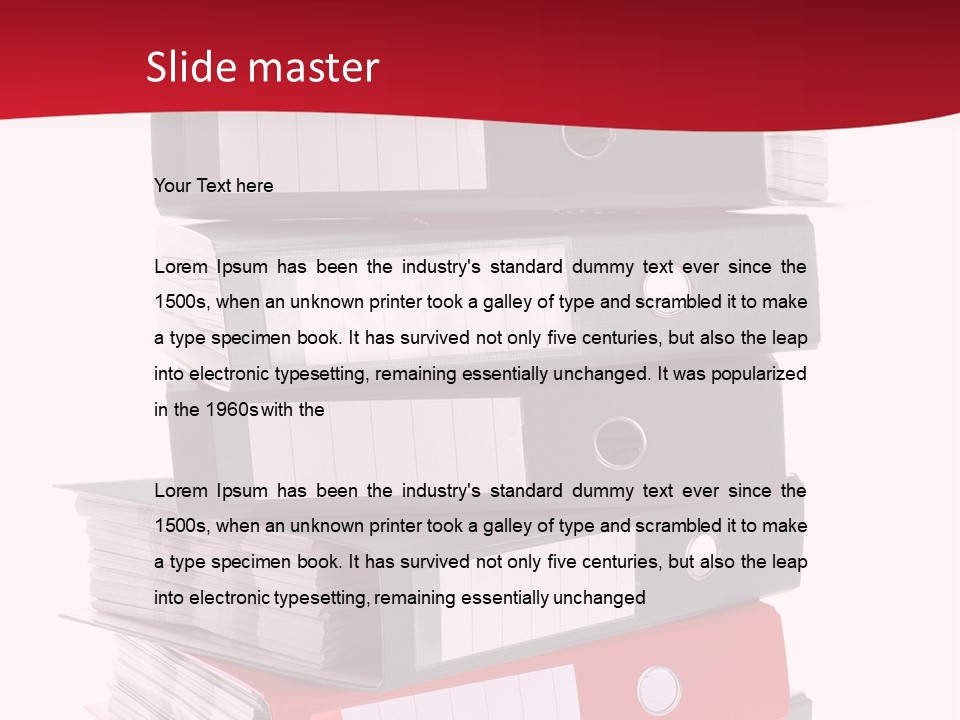 Background Manual Records PowerPoint Template