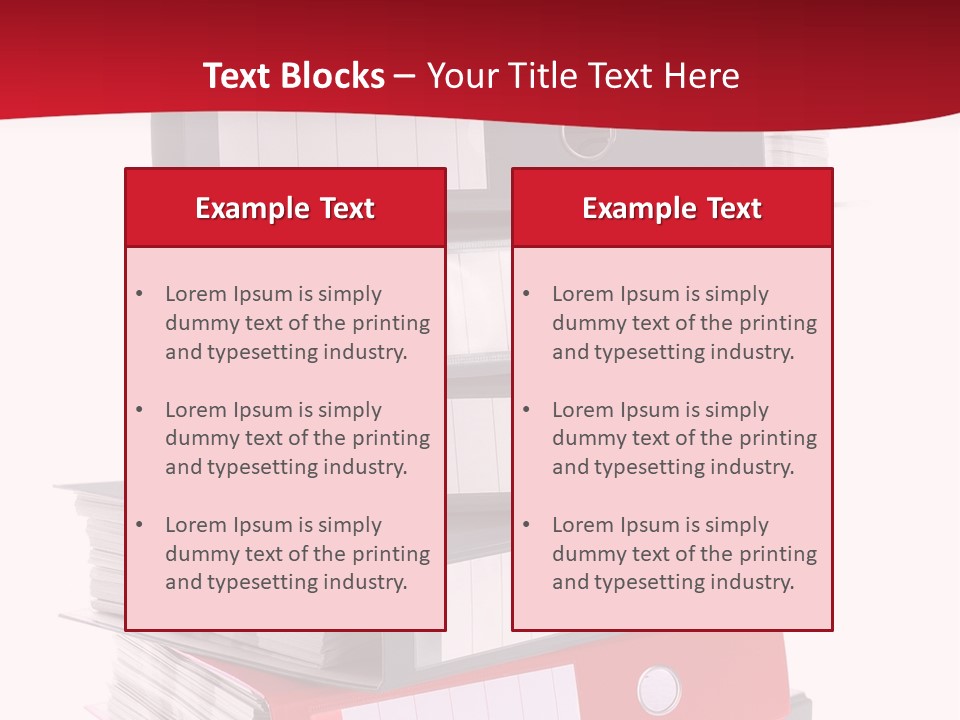 Background Manual Records PowerPoint Template