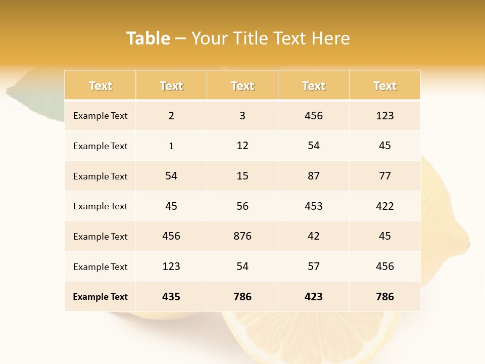 Macro Food Health PowerPoint Template