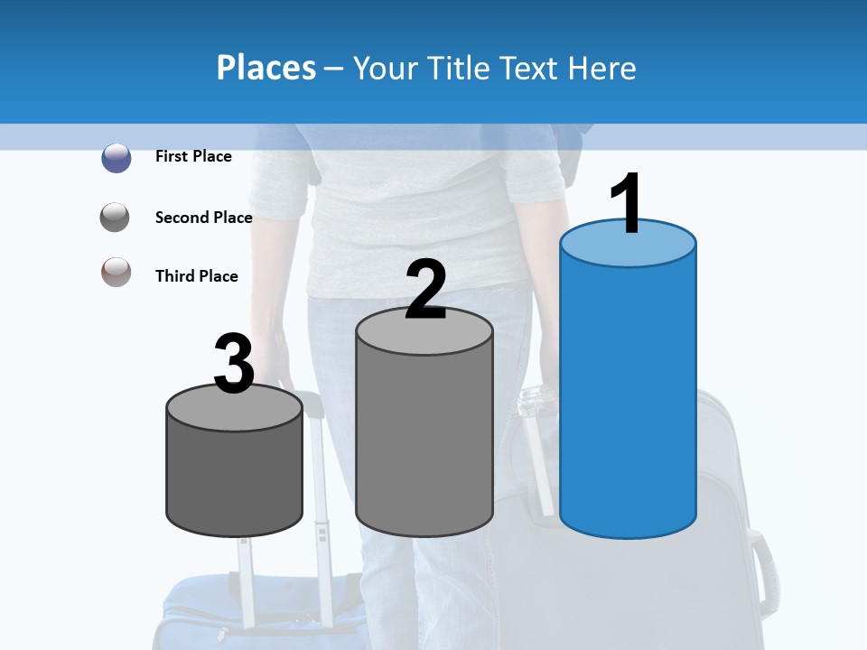 Tourist Travelling Lady PowerPoint Template