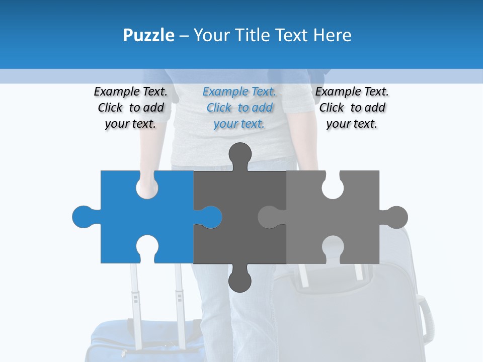 Tourist Travelling Lady PowerPoint Template