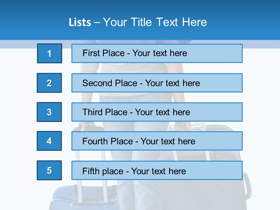 Tourist Travelling Lady PowerPoint Template