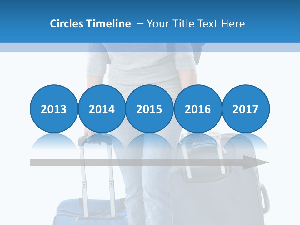 Tourist Travelling Lady PowerPoint Template