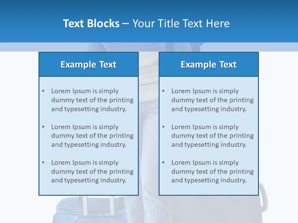 Tourist Travelling Lady PowerPoint Template