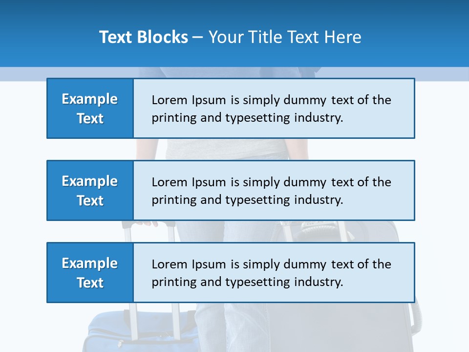 Tourist Travelling Lady PowerPoint Template