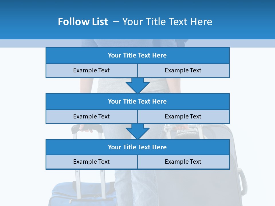 Tourist Travelling Lady PowerPoint Template