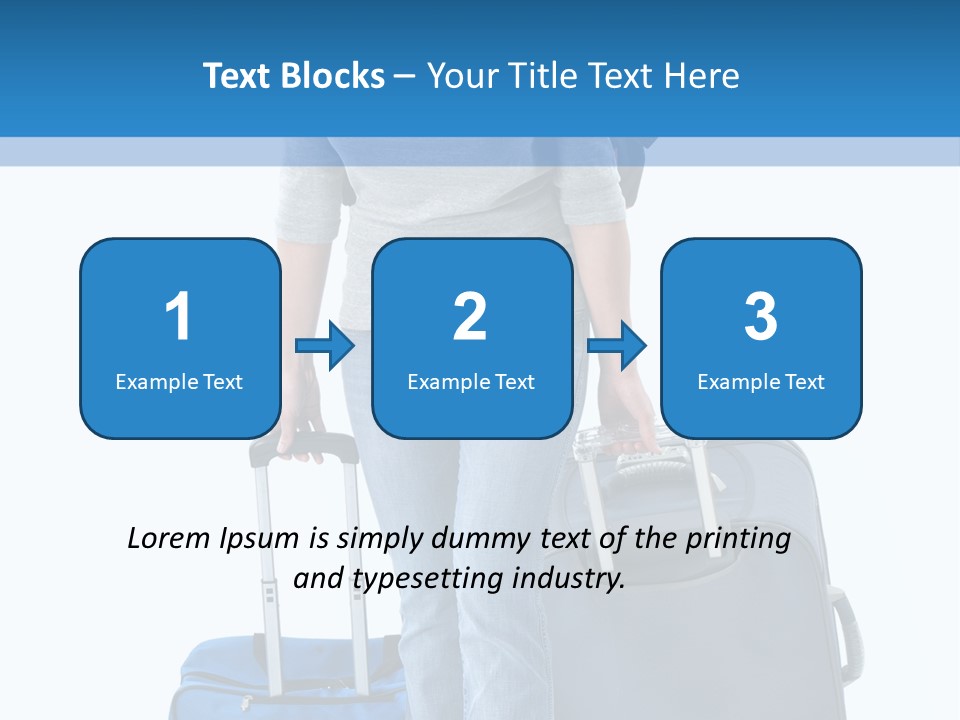 Tourist Travelling Lady PowerPoint Template