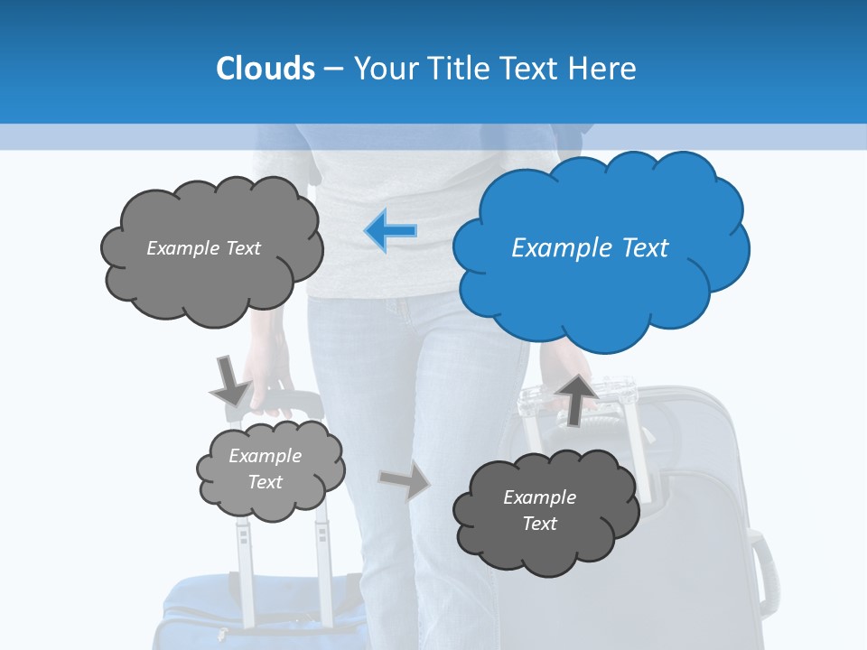 Tourist Travelling Lady PowerPoint Template