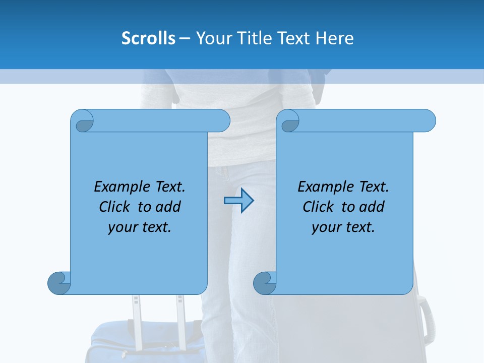 Tourist Travelling Lady PowerPoint Template