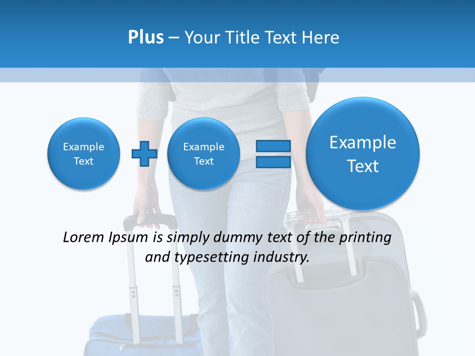 Tourist Travelling Lady PowerPoint Template