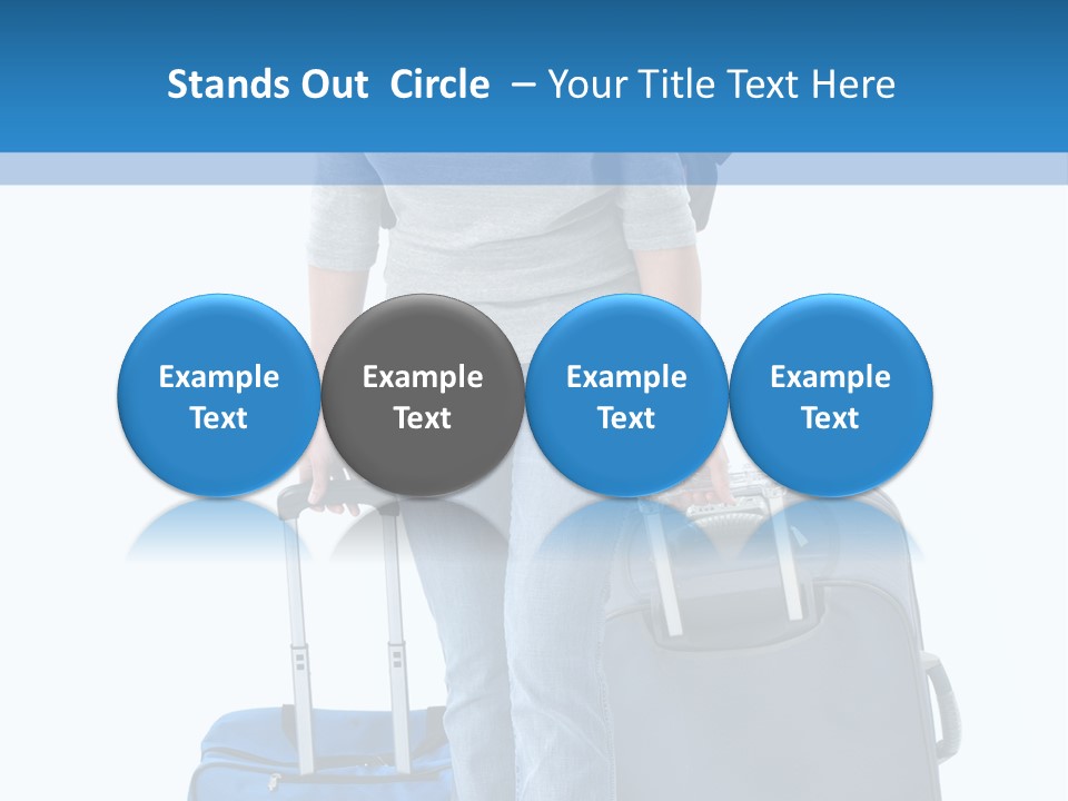 Tourist Travelling Lady PowerPoint Template