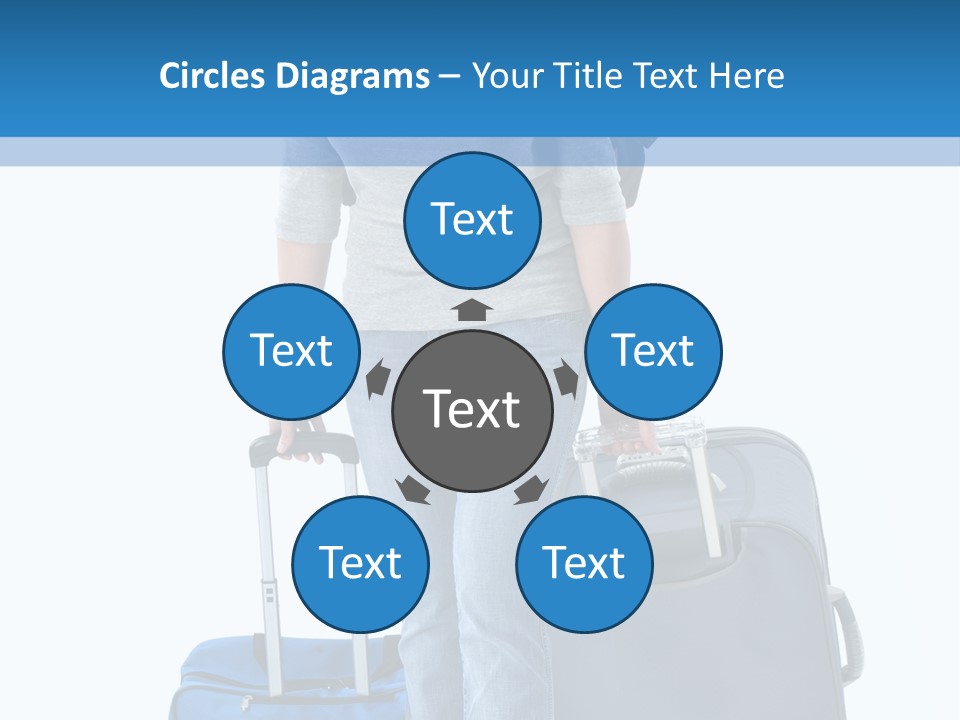 Tourist Travelling Lady PowerPoint Template