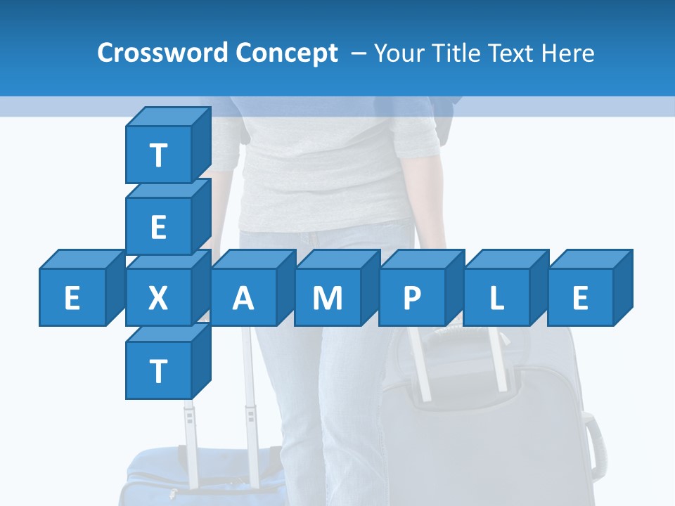 Tourist Travelling Lady PowerPoint Template