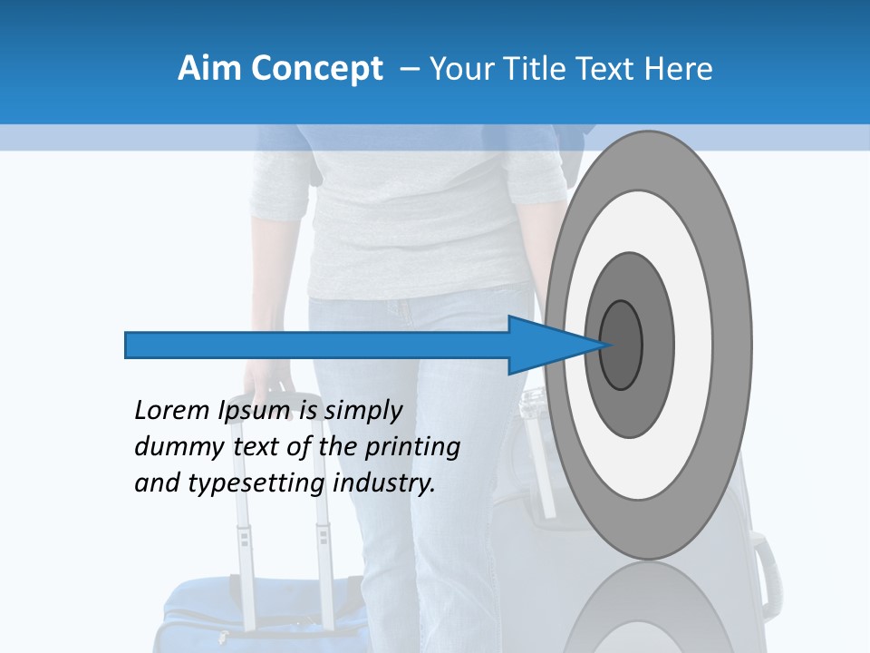 Tourist Travelling Lady PowerPoint Template